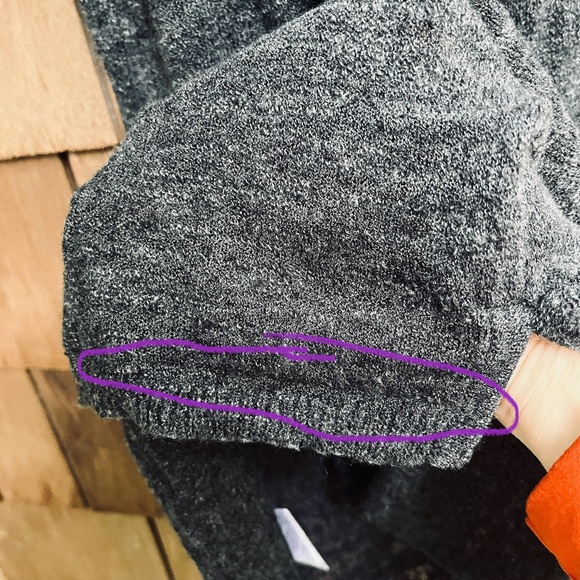 Minnie Rose Tank Top Tunic Size S Linen Dark Gray Melange Knit Casual Soft - Picture 4 of 11